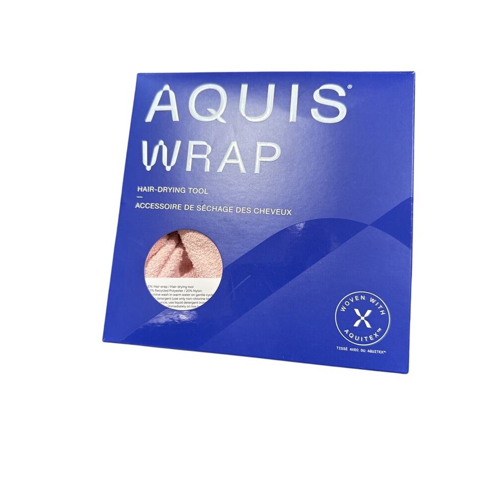 AQUIS Hair Wrap Microfiber Drying Towel – Lotus Pink, Fast Dry, New in Box